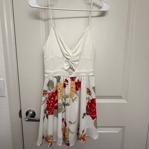 Floral Spaghetti Strap Romper